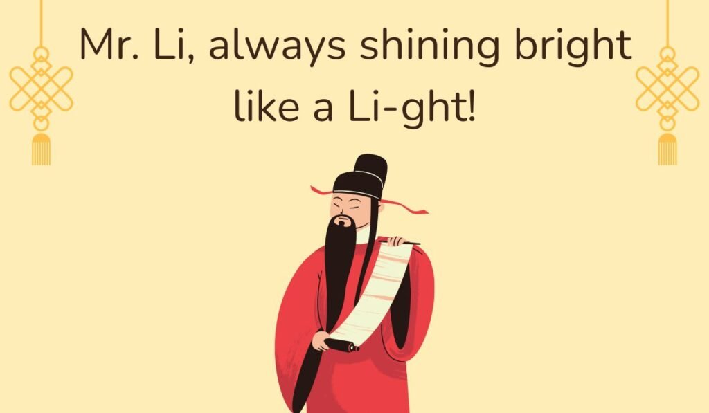 chinese name puns and jokes