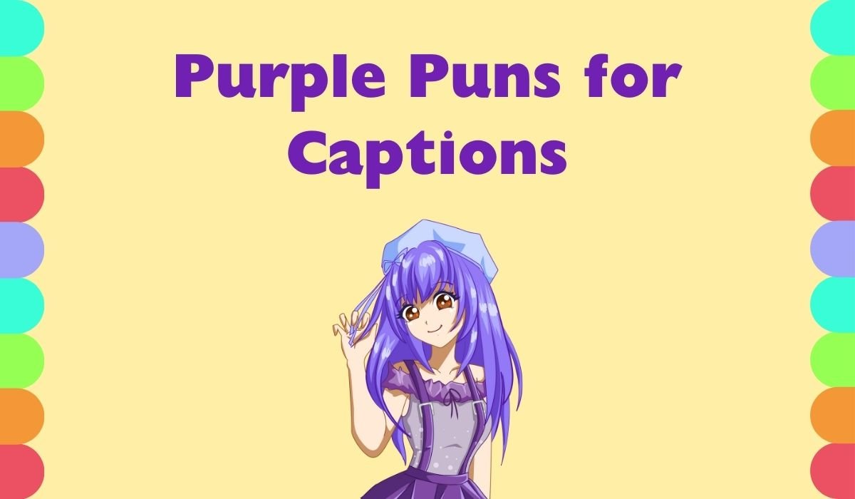 purple puns for captions