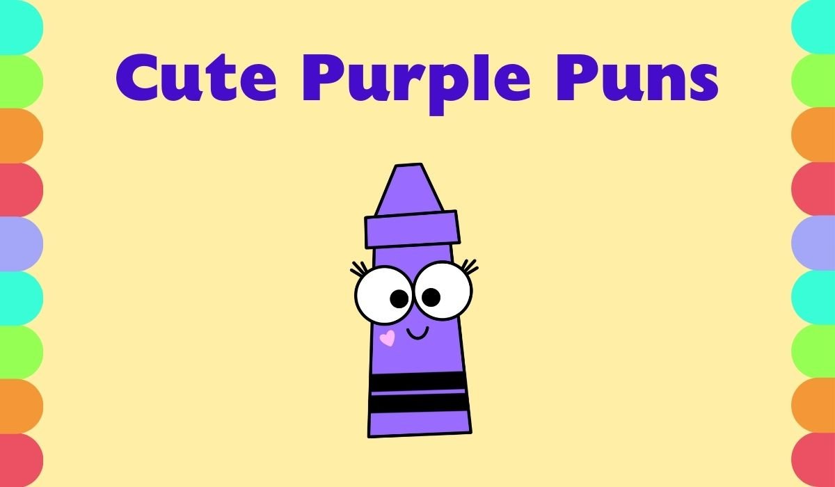 cute purple puns